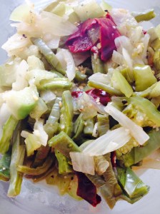 Cactus tomatillo saute