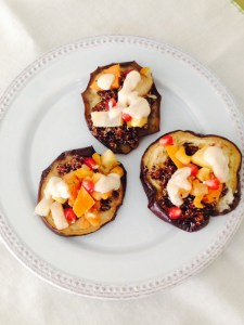Simchat Torah eggplant rounds