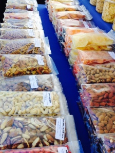 Nuts and dried fruits. Plummer Park farmers market