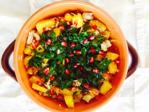 Chayei Sarah: roasted beets, mushrooms, beet greens