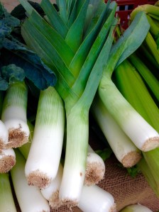 Leeks. Denny's Organic Farms. La Cienega Farmers Market