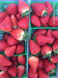Strawberries. La Cienega Farmers Market, Los Angeles
