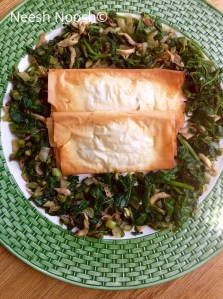 Bamidbar: bourekas and greens