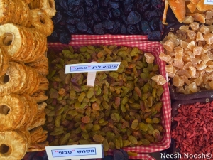 Raisins and other dried fruits. Shuk Hanamal. Tel Aviv.